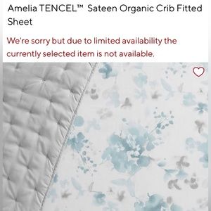 EUC Pottery Barn Kids Amelia Tencel Sateen Organic Crib Fitted Sheet
